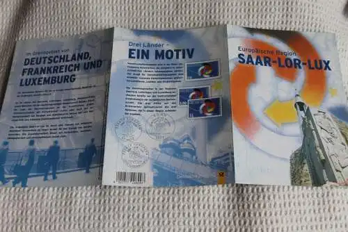 Europäische Region SAAR-LOR-LUX; Gemeinschaftsausgabe von D; F; LUX; Gedenkblatt der Deutsche Post 1997