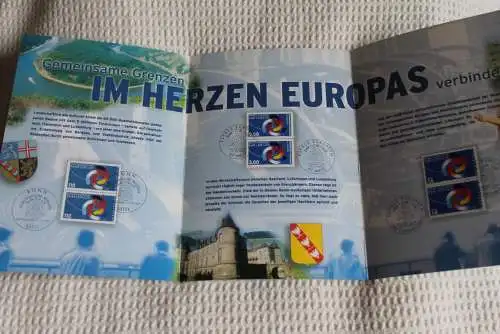 Europäische Region SAAR-LOR-LUX; Gemeinschaftsausgabe von D; F; LUX; Gedenkblatt der Deutsche Post 1997