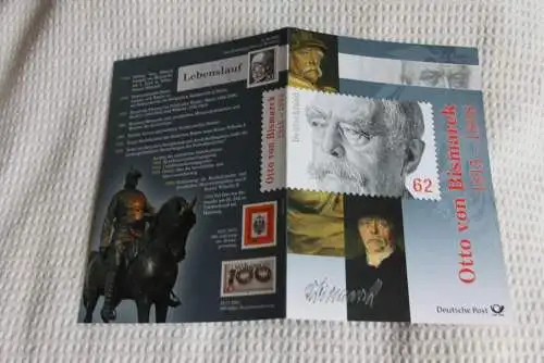 Otto von Bismarck; Gedenkblatt der Deutsche Post 2015