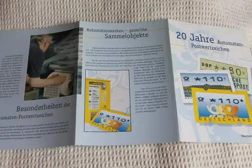 20 Jahre Automaten-Postwertzeichen; Gedenkblatt der Deutsche Post 1999