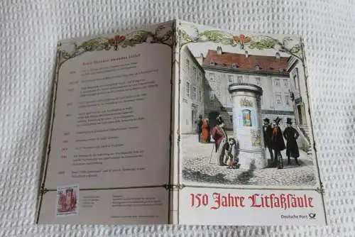 150 Jahre Litfaßsäule; Gedenkblatt der Deutsche Post 2005