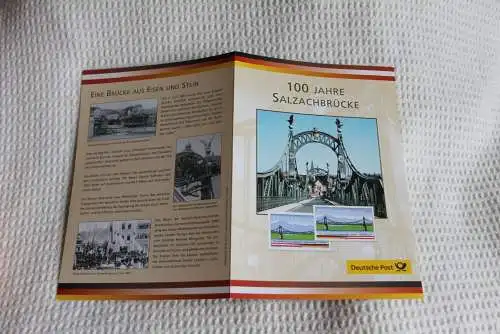 100 Jahre Salzachbrücke; Gemeinschaftsausgabe BRD-Österreich; Gedenkblatt der Deutsche Post 2003