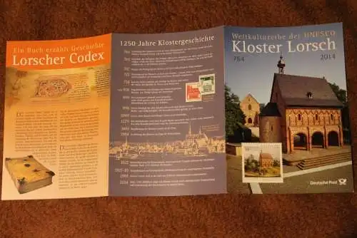 Kloster Lorsch; UNESCO Weltkulturerbe; Gedenkblatt der Deutsche Post 2014