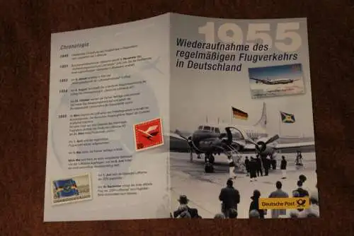 Wiederaufnahme des Flugverkehrs in Deutschland; Gedenkblatt der Deutsche Post 2005