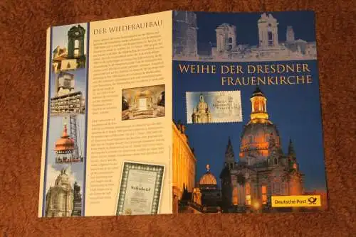 Dresdner Frauenkirche; Gedenkblatt der Deutsche Post 2005