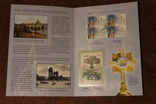 Dresdner Frauenkirche; Gedenkblatt der Deutsche Post 2005