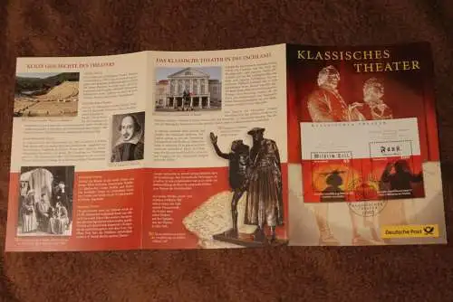 Klassisches Theater; Gedenkblatt der Deutsche Post 2004