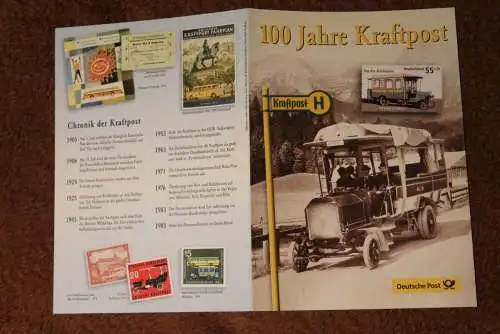 100 Jahre Kraftpost; Gedenkblatt der Deutsche Post 2005