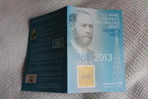 Heinrich Hertz; Gedenkblatt der Deutsche Post 2013