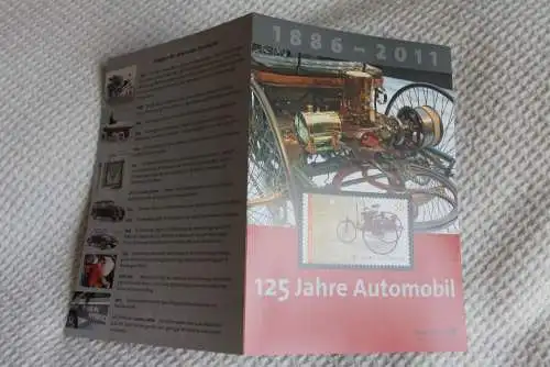 125 Jahre Automobil; Gedenkblatt der Deutsche Post 2011