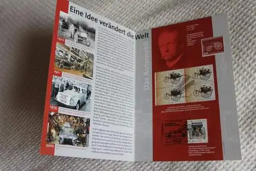 125 Jahre Automobil; Gedenkblatt der Deutsche Post 2011