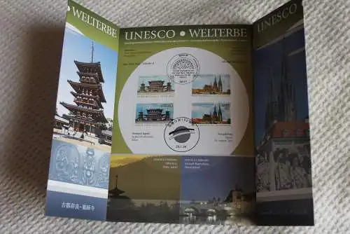 UNESCO Weltkulturerbe Nara - Regensburg; Gedenkblatt der Deutsche Post 2011