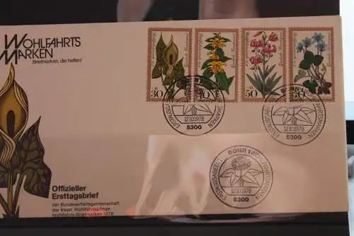 BRD, FDC: Für die Wohlfahrtspflege 1978; Offiz. FDC; MiNr. 982-85