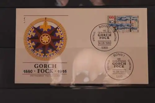 BRD 1980; FDC: Gorch Fock; MiNr. 1058