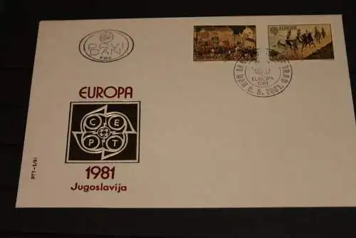 Jugoslawien 1981; FDC, EUROPA, CEPT ,  MiNr. 1883-84