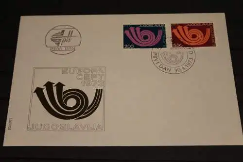 Jugoslawien 1973; FDC, EUROPA, CEPT,  MiNr. 1507-08