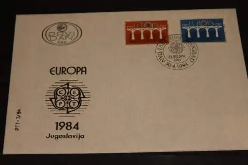 Jugoslawien 1984, CEPT, EUROPA, FDC, MiNr. 2046-47