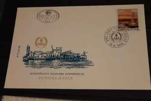 Jugoslawien 1988, 40 Jahre Donaukonferenz, FDC; MiNr. 2290