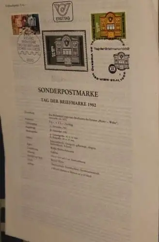 Österreich, Ersttagsblatt: Tag der Briefmarke 1982