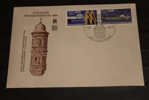 DDR, Leipziger Messe 1986, Frühjahrsmesse; FDC