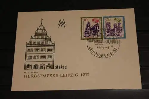 DDR, Leipziger Messe 1971, Herbstmesse; Karte