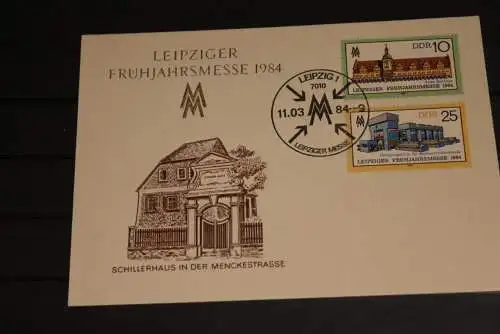 DDR, Leipziger Messe 1984, Frühjahrsmesse; Karte