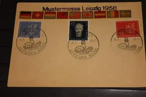 DDR, Leipziger Messe 1958, Frühjahrsmesse; Brief