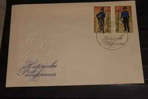 DDR, Historische Postuniformen, 2 FDC, 1986; MiNr. 2997-3000