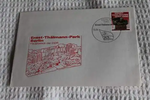 DDR 1986, Thälmann-Park,  MiNr. 3014;  FDC