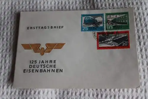 125 Jahre Deutsche Eisenbahnen; 1960;  MiNr. 804-6; FDC