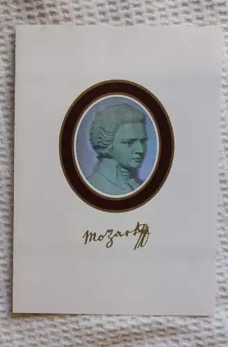 Österreich, Hologramm Gedenkblatt mit 4 Seiten, Mozart; Mozartblock 1991