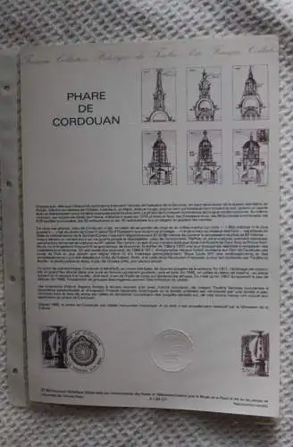 Frankreich; ETB, 1984; Ersttagsblatt: Phare de Cordouan; Leuchtturm von Cordouan;  ETB: 21-84