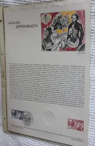Frankreich; ETB, 1981; Ersttagsblatt: Jacques Offenbach; ETB: 04-81