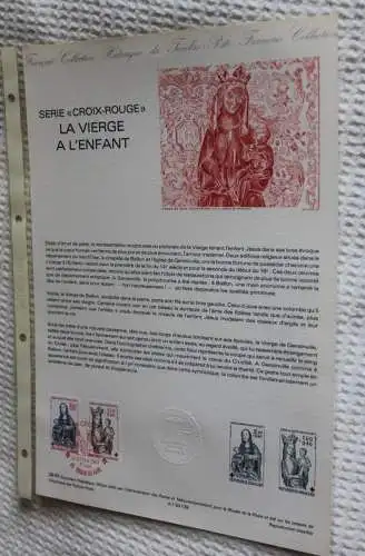 Frankreich; ETB, 1983; Ersttagsblatt: Rotes Kreuz; La Vierge a L'Enfant;  ETB: 39-83