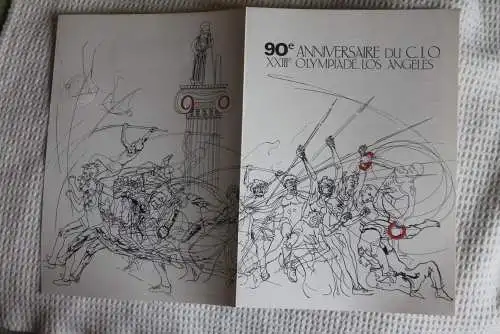 Frankreich; ETB, 1984; Ersttagsblatt: Olympiade Los Angeles 1984;  ETB: 17-84