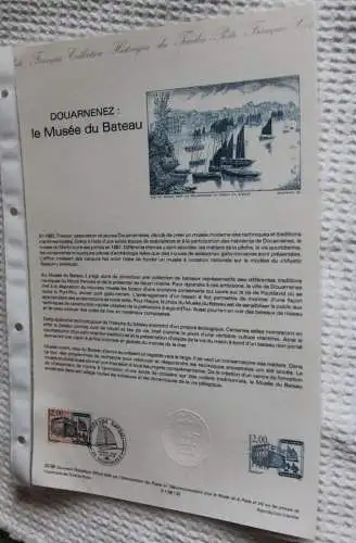 Frankreich; ETB, 1988; Ersttagsblatt: Douarnenez: Musee du Bateau, ETB: 32-88