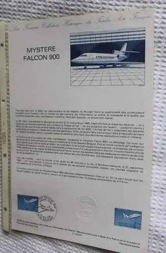 Frankreich; ETB, 1985; Ersttagsblatt: Mystere Falcon 900, ETB: 23-85