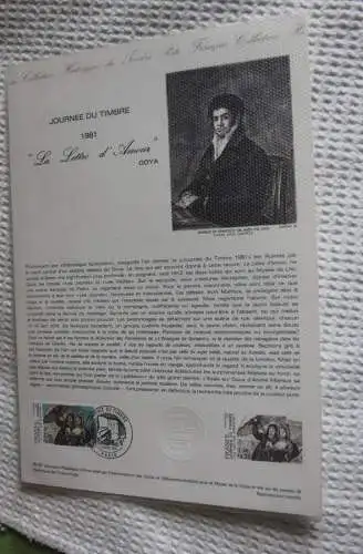 Frankreich; ETB, 1981, Ersttagsblatt: Tag der Briefmarke; ETB:06-81