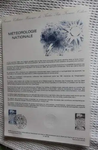 Frankreich; ETB, 1983, Ersttagsblatt: Meteorologie Nationale (Satelliten); ETB 35-83