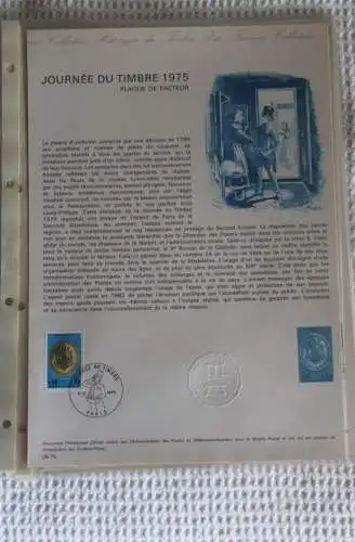 Frankreich; ETB, 1975, Ersttagsblatt: Tag der Briefmarke, ETB-Nr. 08-75
