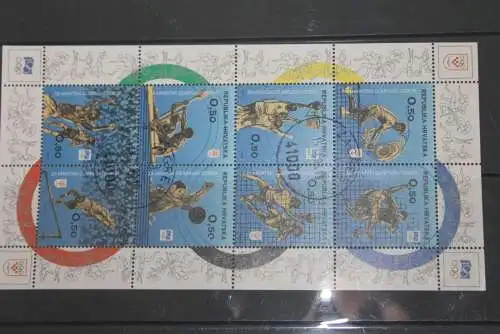 Kroatien 1994, Olympisches Komitee; Kleinbogen III, Ersttagsstempel