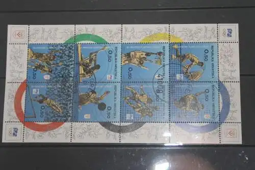 Kroatien 1994, Olympisches Komitee; Kleinbogen IV, Ersttagsstempel