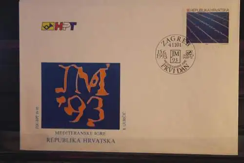 Kroatien 1993, Mittelmeerspiele;  MiNr. 246; FDC