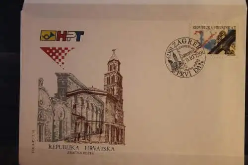 Kroatien 1991, Freimarken;  MiNr. 180 A; FDC