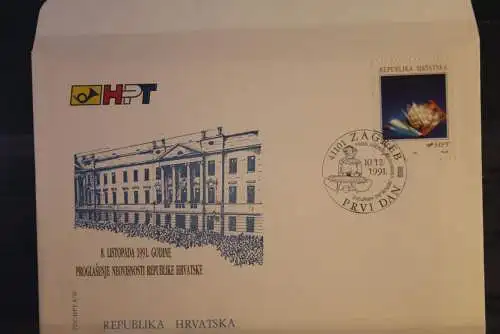 Kroatien 1991, Unabhängigkeit;  MiNr. 183; FDC