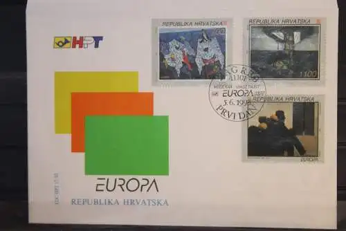 Kroatien 1993, CEPT, EUROPA UNION; MiNr. 240-42, FDC