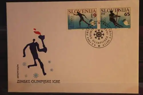 Slovenija 1994, Olympische Spiele; MiNr. 76-77, FDC