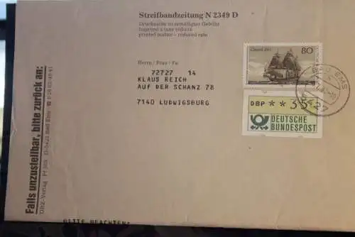 Deutsche Bundespost; Streifbandzeitung DBZ 1983, ATM 35 Pfennig