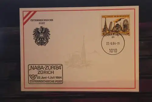 Österreichische POST, Ausstellungskarte "NABA-ZÜRI '84", Zürich