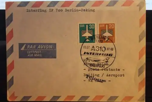 DDR Interflug, IF 700 Berlin-Peking, 5.7.89